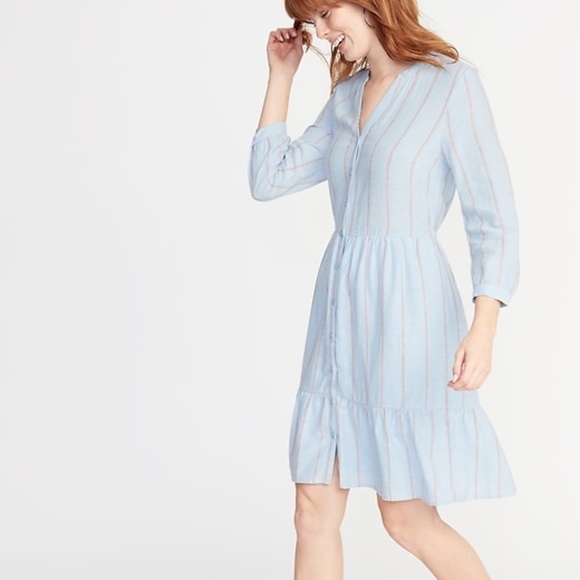 old navy striped shirt dress